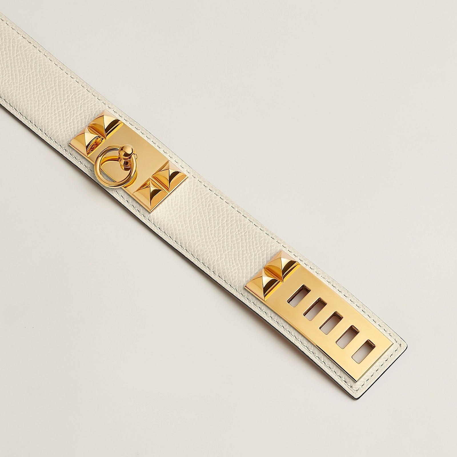 HERMES】レザー×メタルバックル☆Collier de Chien 32 ベルト