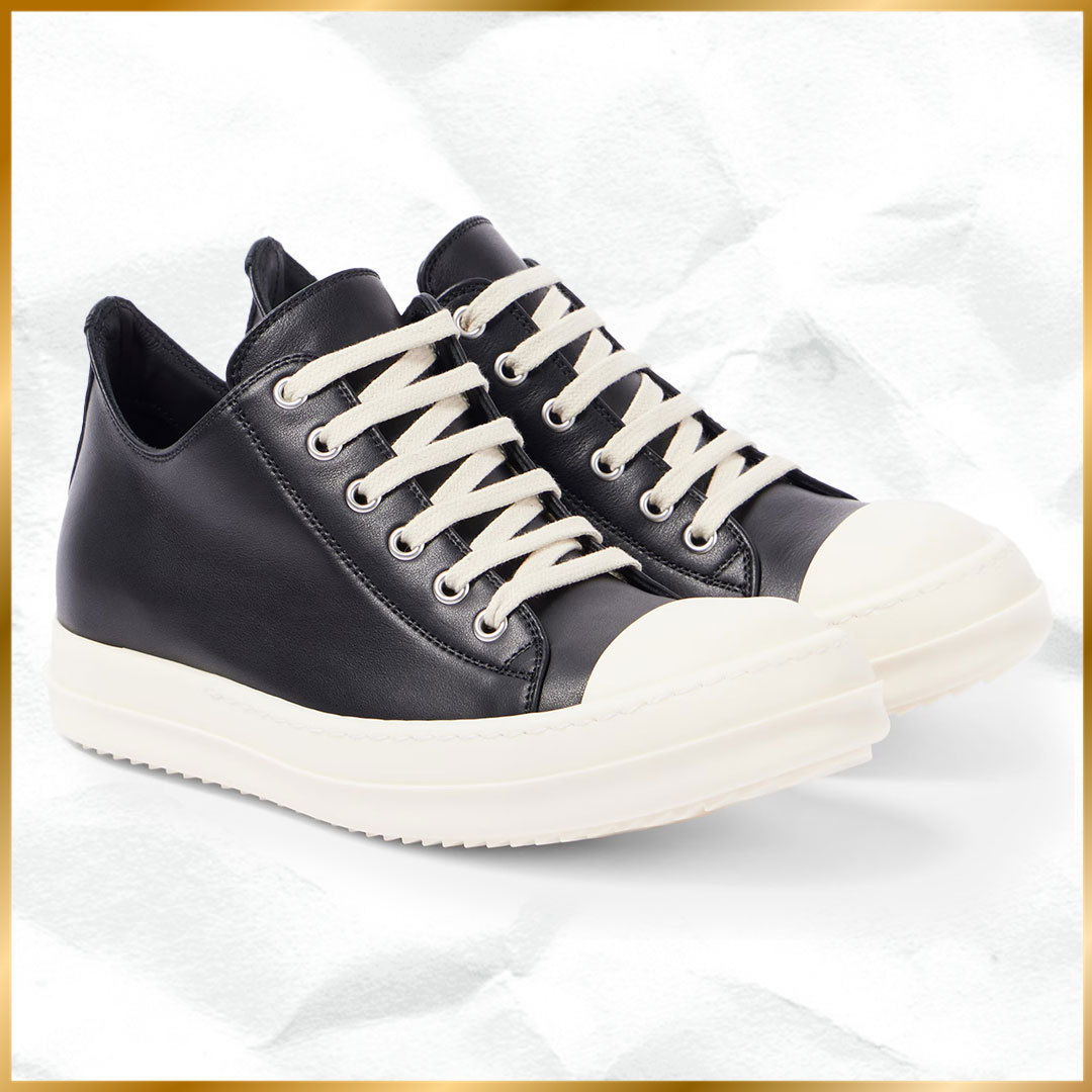 個性が光る◆Rick Owens◆ロー レザー レースアップ スニーカー