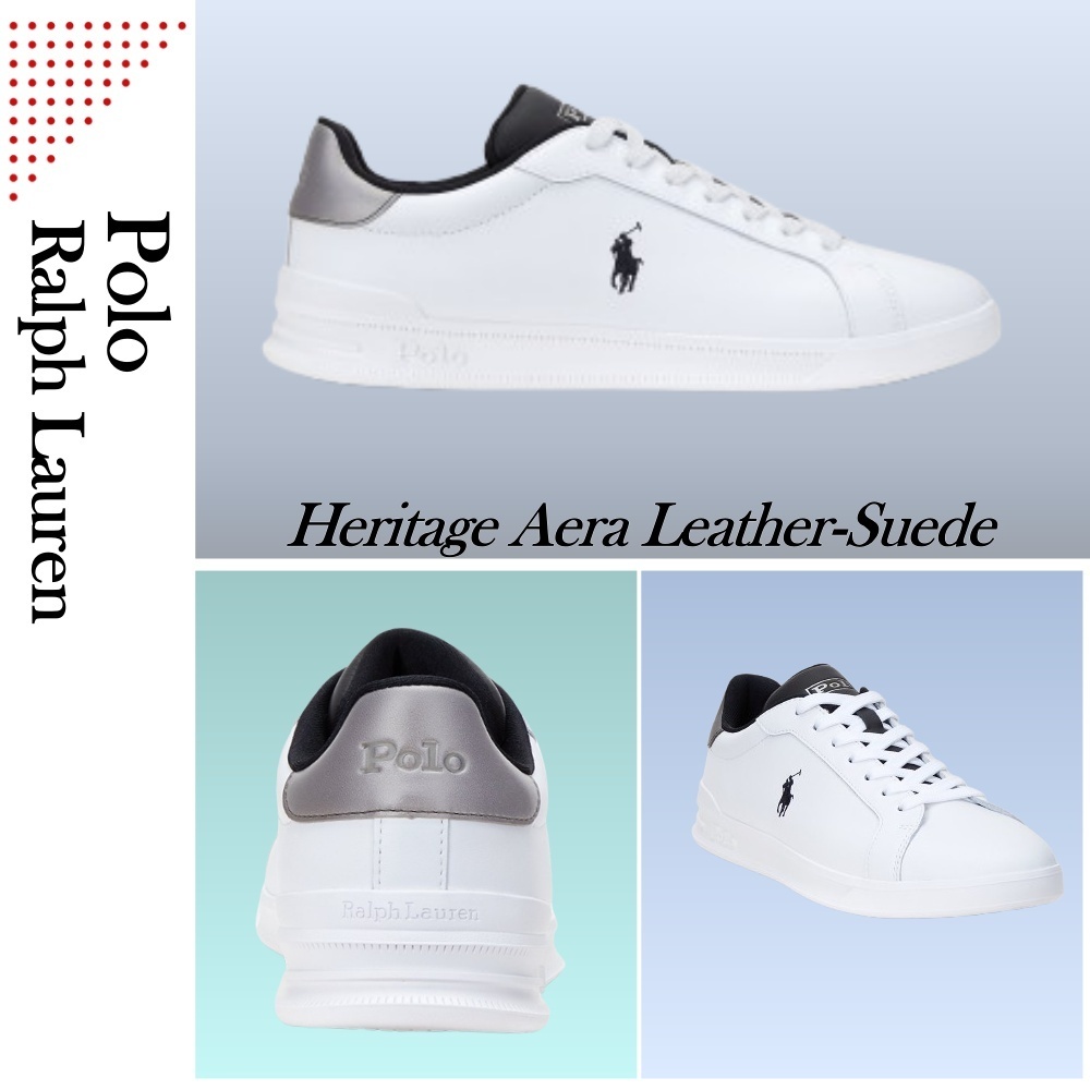 POLO RALPH LAUREN ヘリテージコートIIナッパレザースニーカー