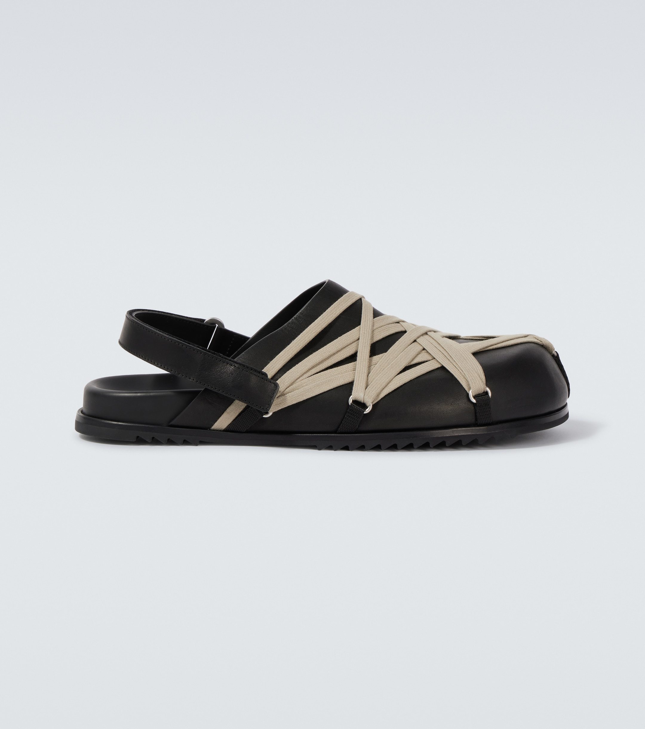 Megalace leather slingback clogs メガレース サンダル