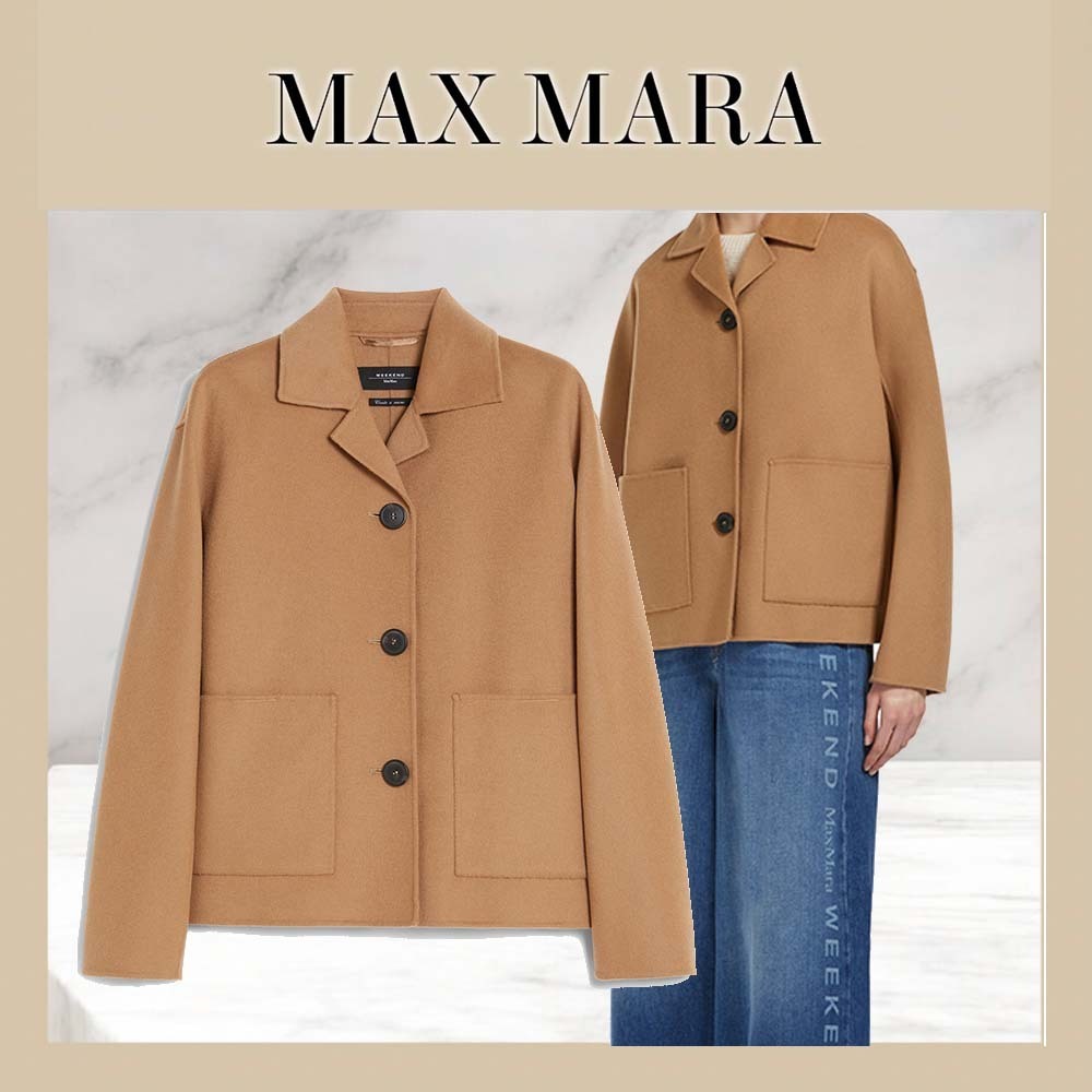 WEEKEND MAX MARA 両面ウールシングルブレストジャケット