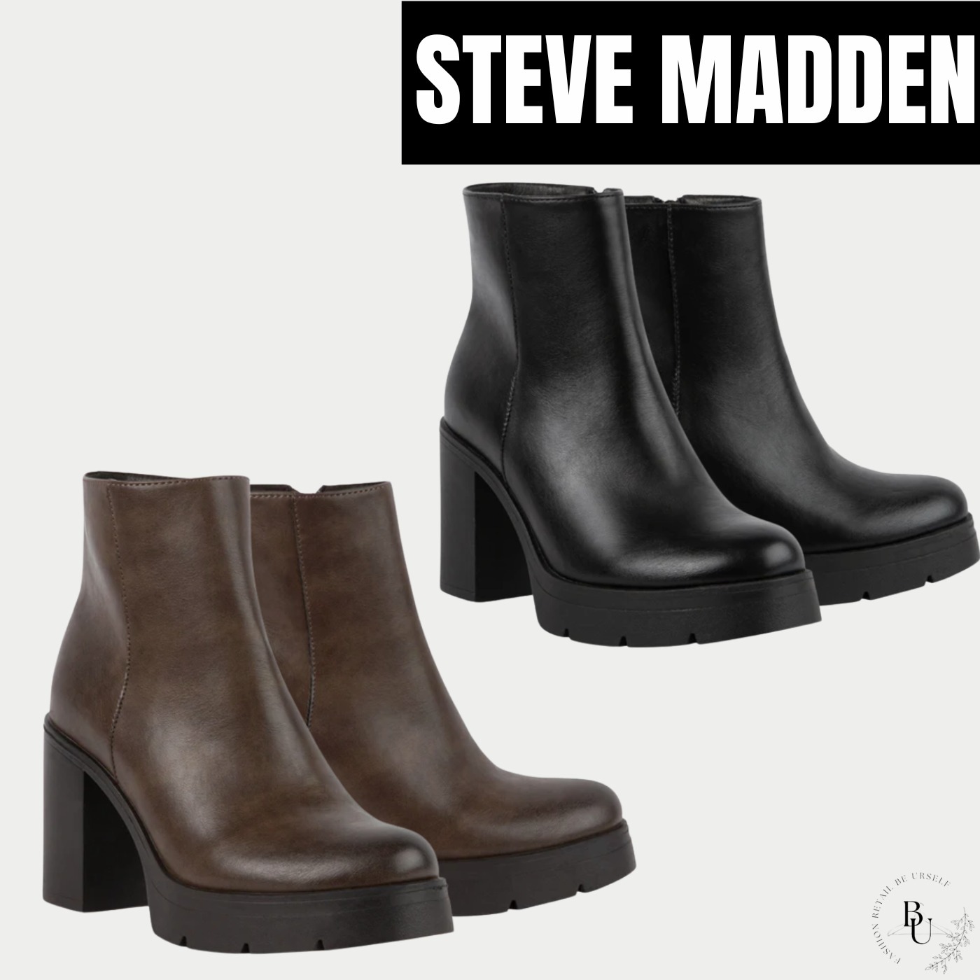 【Steve Madden】プラットフォーム アンクルブーツ GALLANT