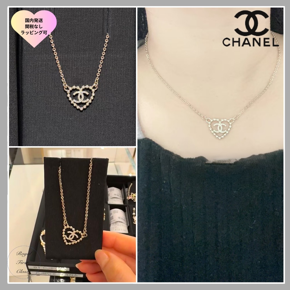 人気☆ハートが可愛い♪CHANEL シャネル チョーカー ネックレス