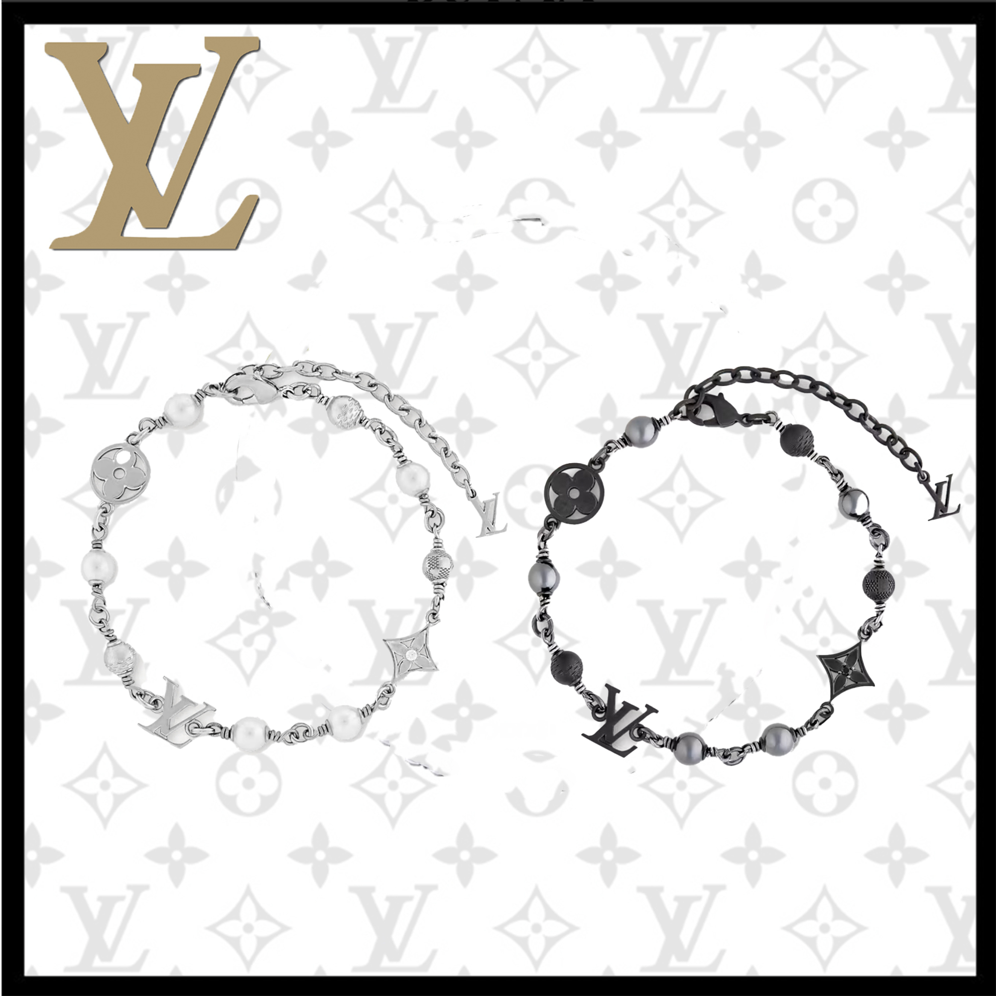 《Louis Vuitton》LV パールブレスレット