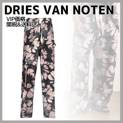 Dries van noten ドリスヴァンノッテン 刺繍 花柄パンツ