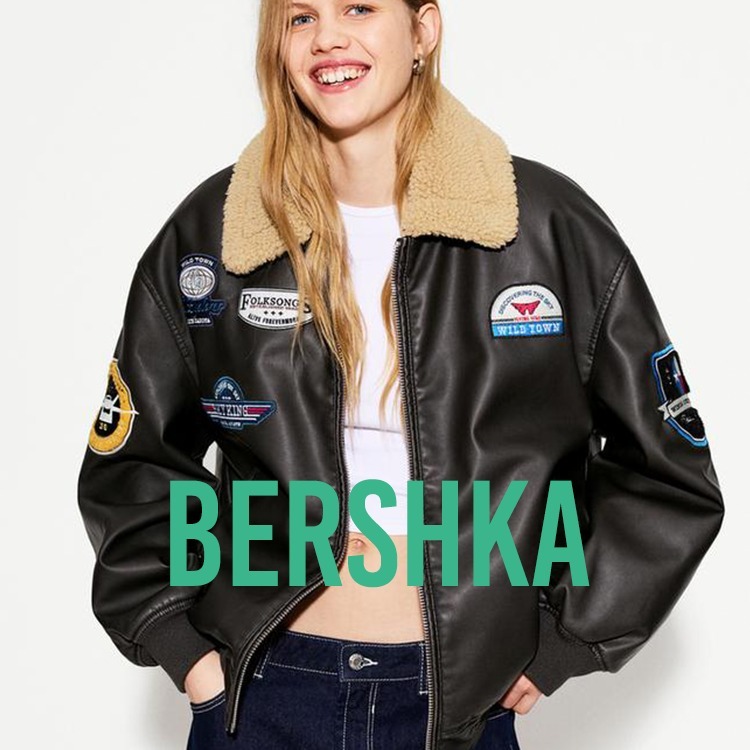 【BERSHKA】パッチ付きダブルフェイスジャケット 日本未入荷