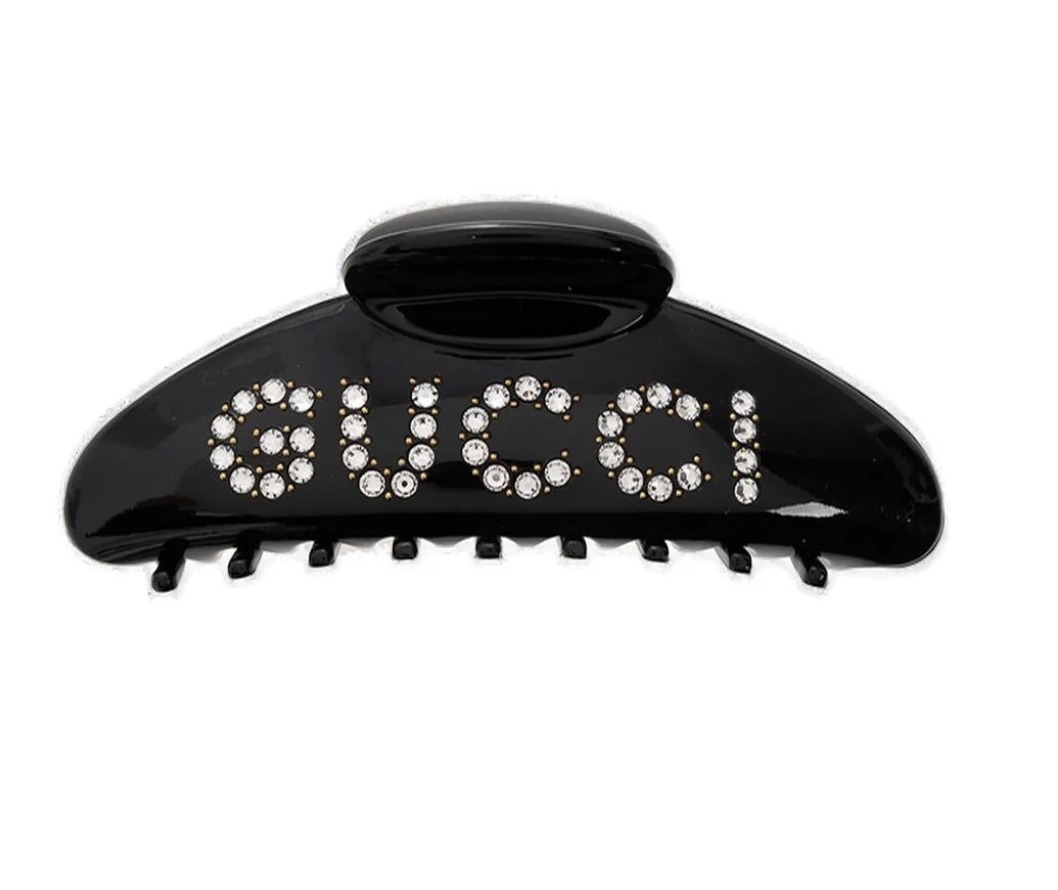 Gucci ロゴ装飾ヘアクリップ