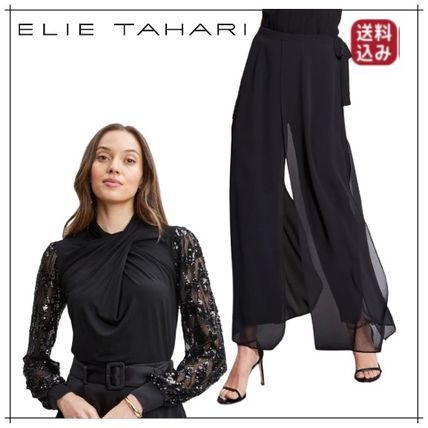 国内発送*ELIE TAHARIエリータハリ ヴィーガンレザーパンツ 国内発送ELIE TAHARIエリータハリ ヴィーガンレザーパンツ関税込