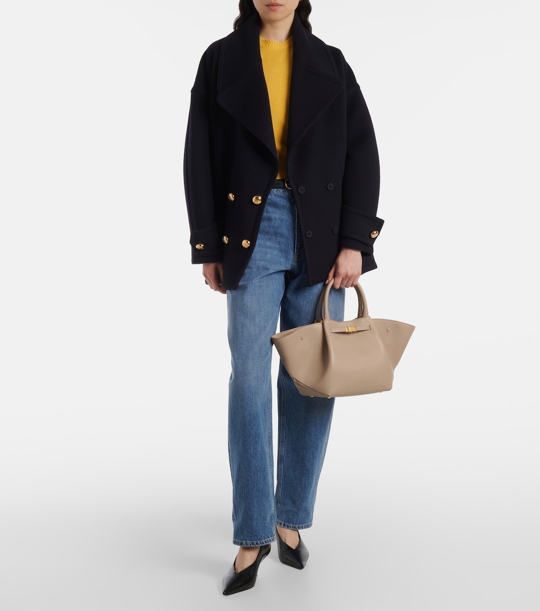 DEMELLIER】New York ミディアム レザー トートバッグ