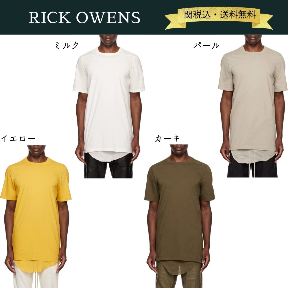 【関税・送料込】RICK OWENS Porterville Level 半袖リブTシャツ