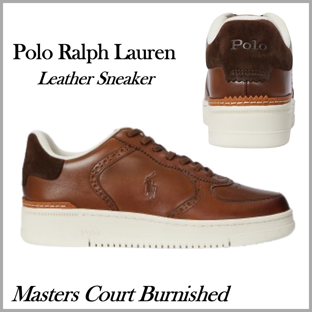 POLO RALPH LAUREN マスターズコートレザースニーカー