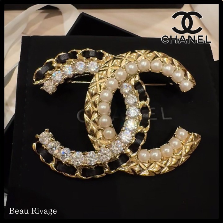 【上品な輝き☆アクセントに】CHANEL ブローチ