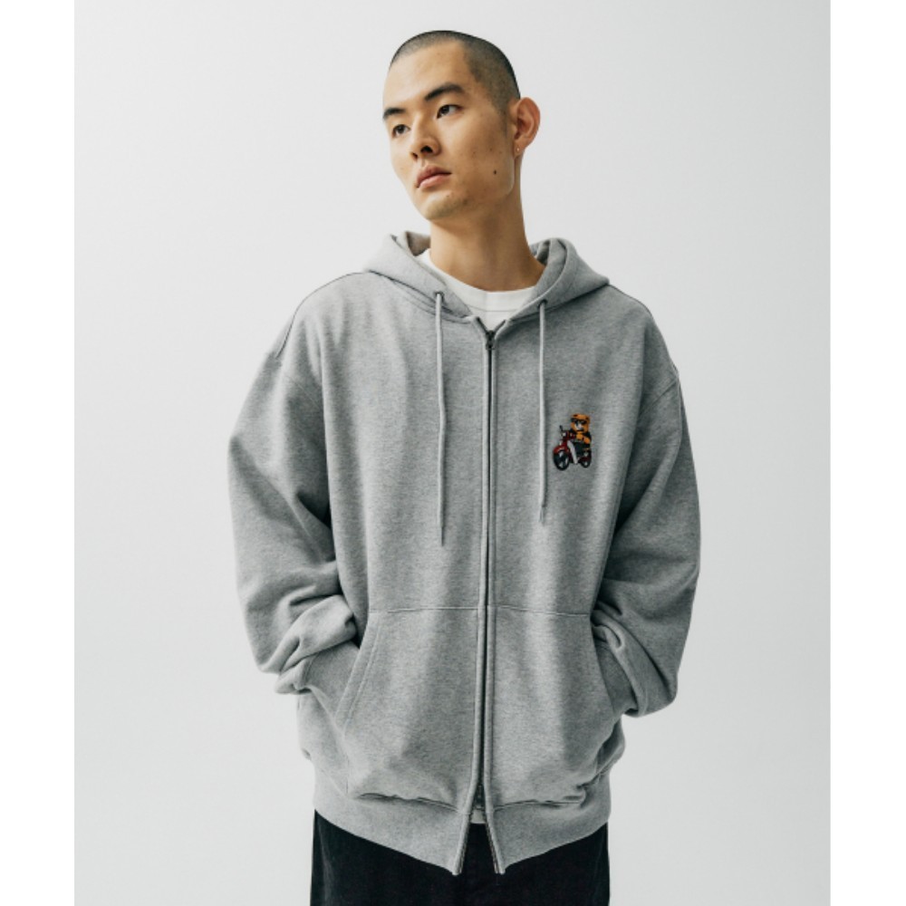 パーカー・フーディ HONDA MOTORCYCLE KOREA Honda Bear Hoodie Zipup Gray