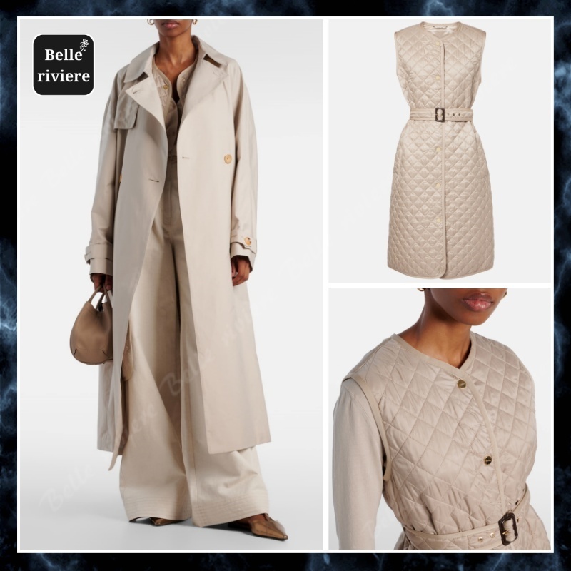 24AW new/Max Mara ローレンキルティングコート Coat Beige