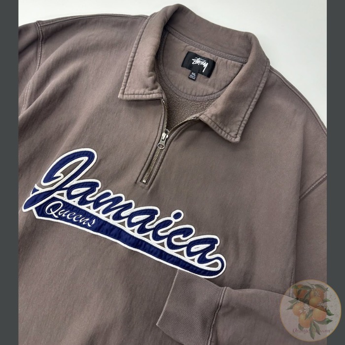 希少アイテム★【STUSSY】× denim tears ハーフジップ フリース