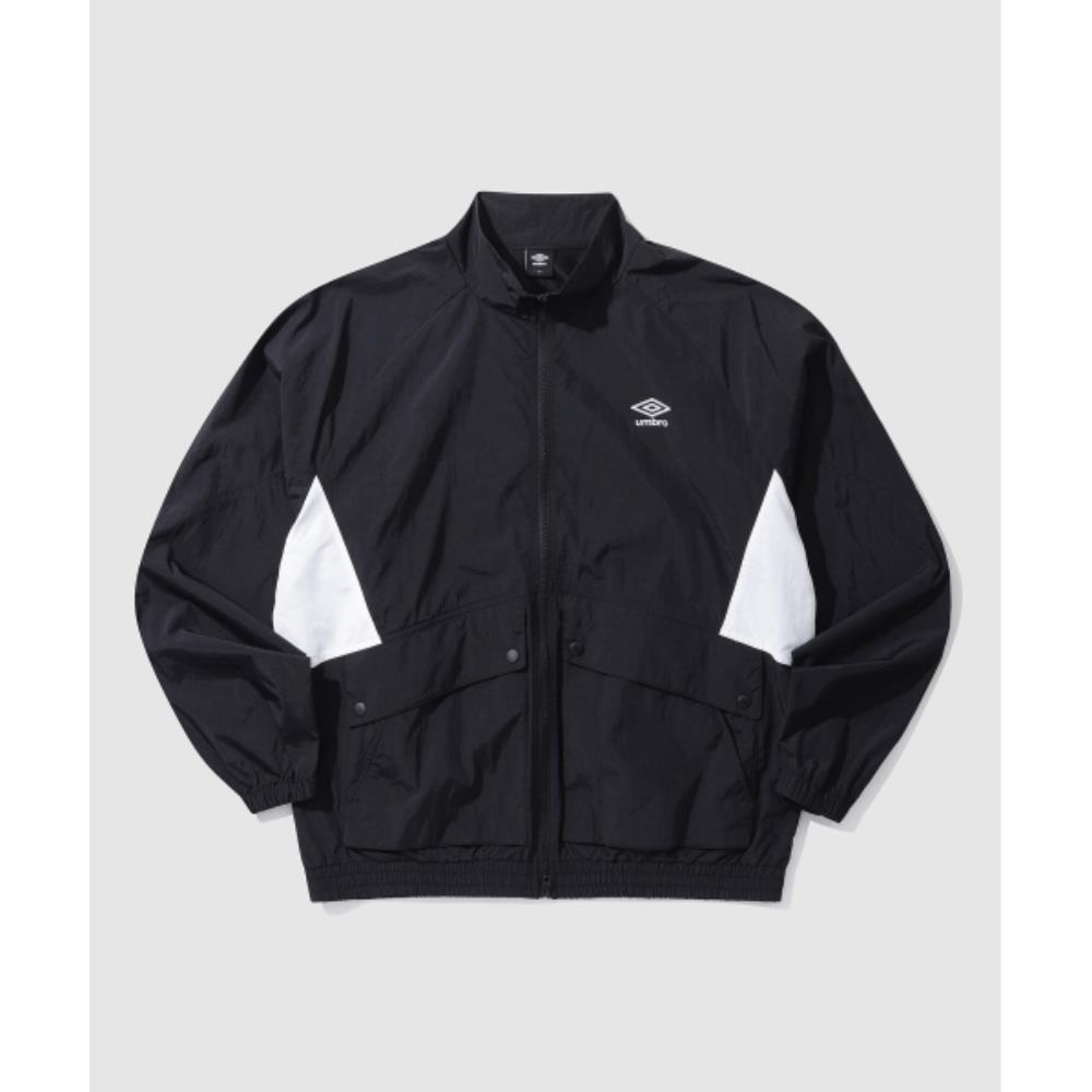 ◆UMBRO◆ Flavor Stan Neck Windbreaker Warm-up Jacket Black