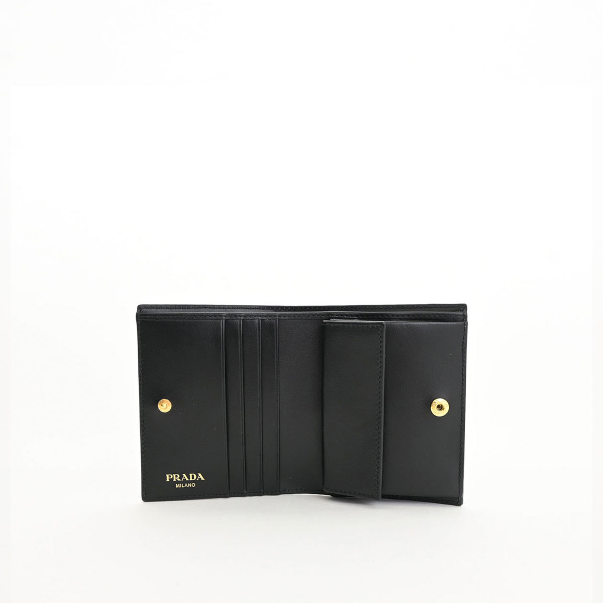 PRADA 二つ折り ミニ 財布 三角ロゴ トライアングルロゴ 1MV204 PRADA 二つ折り ミニ 財布 三角ロゴ トライアングルロゴ 1MV204
