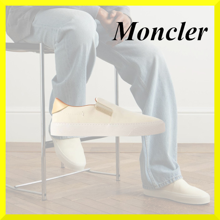 Moncler☆関税込☆モンクラブレザースリッポンスニーカー