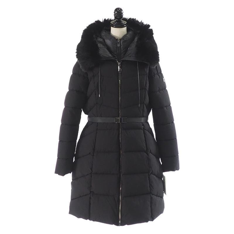 DKNY::ファートリム キルティング パファーコート :XL[RESALE]
