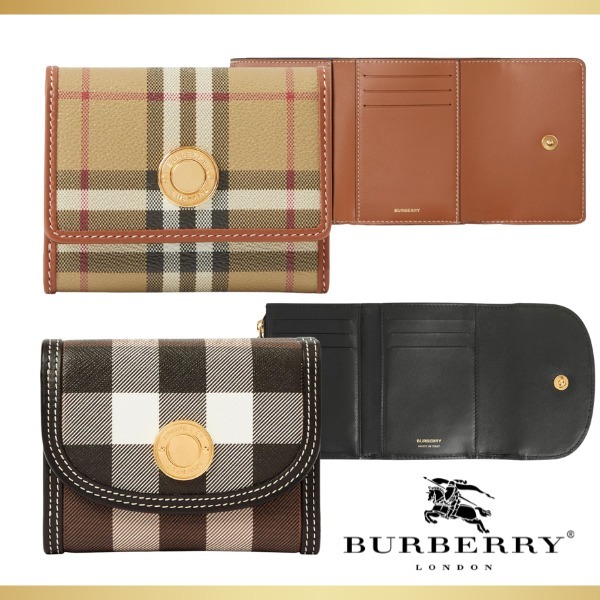【BURBERRY】スモール チェック フォールディングウォレット