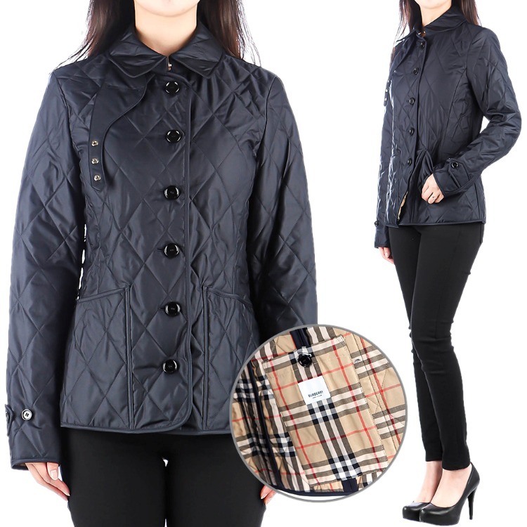 BURBERRY☆24FW FERNLEIGH 裏地チェック ジャケット LADIES