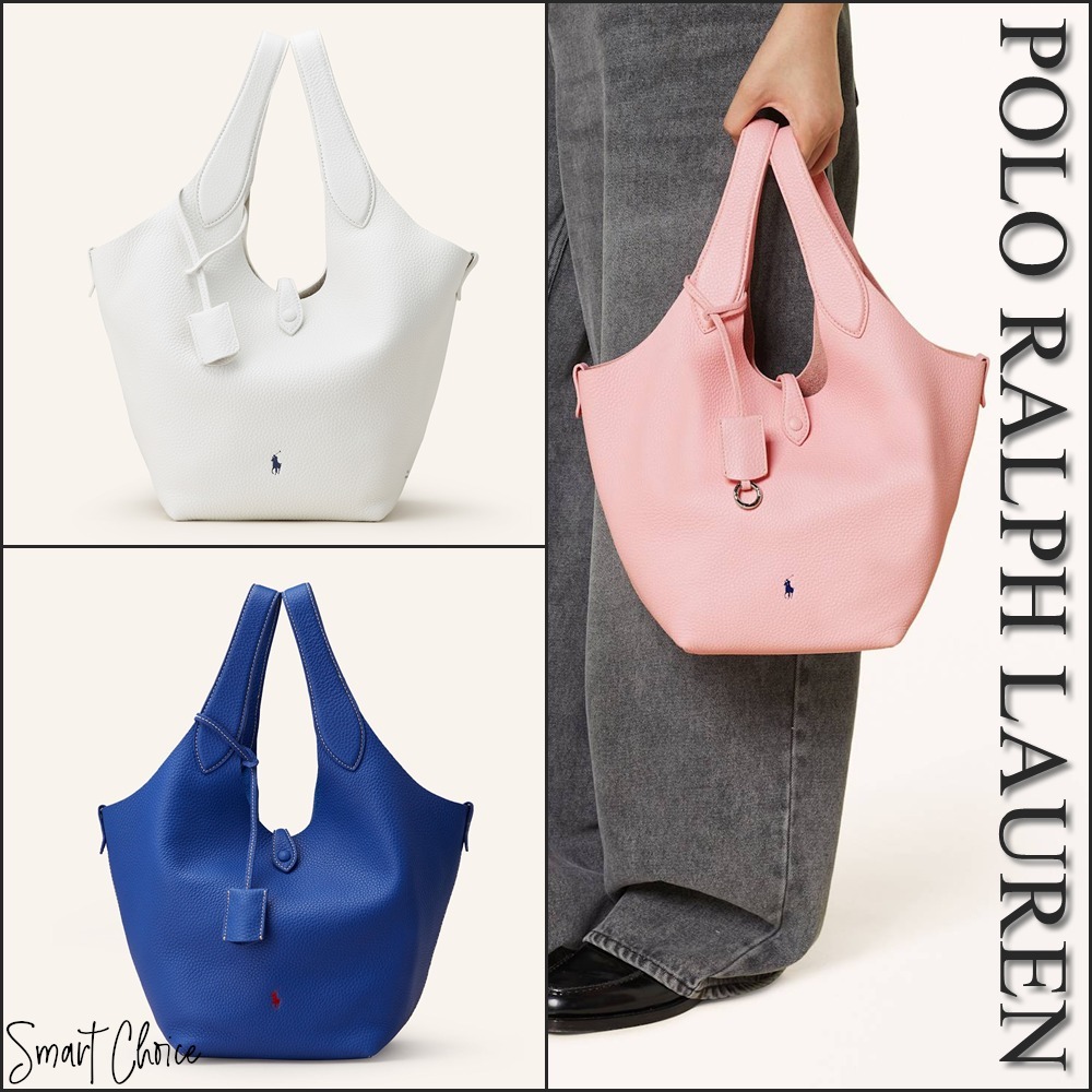 【POLO RALPH LAUREN】SHINY DRUM PEBBLE レザー バッグ
