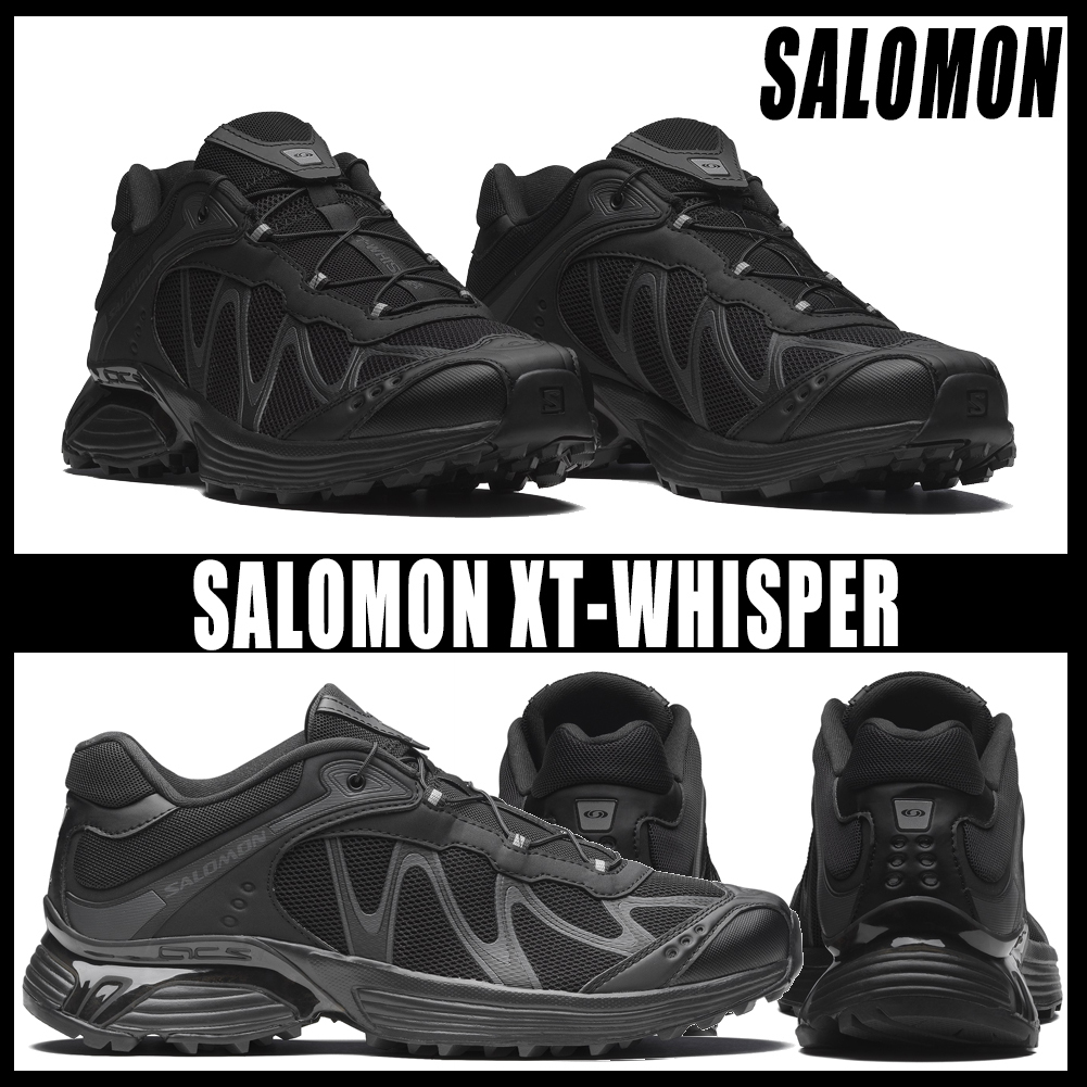 ◆正規品◆SALOMON XT-WHISPER BLACK◆男女共用◆関税込◆人気◆