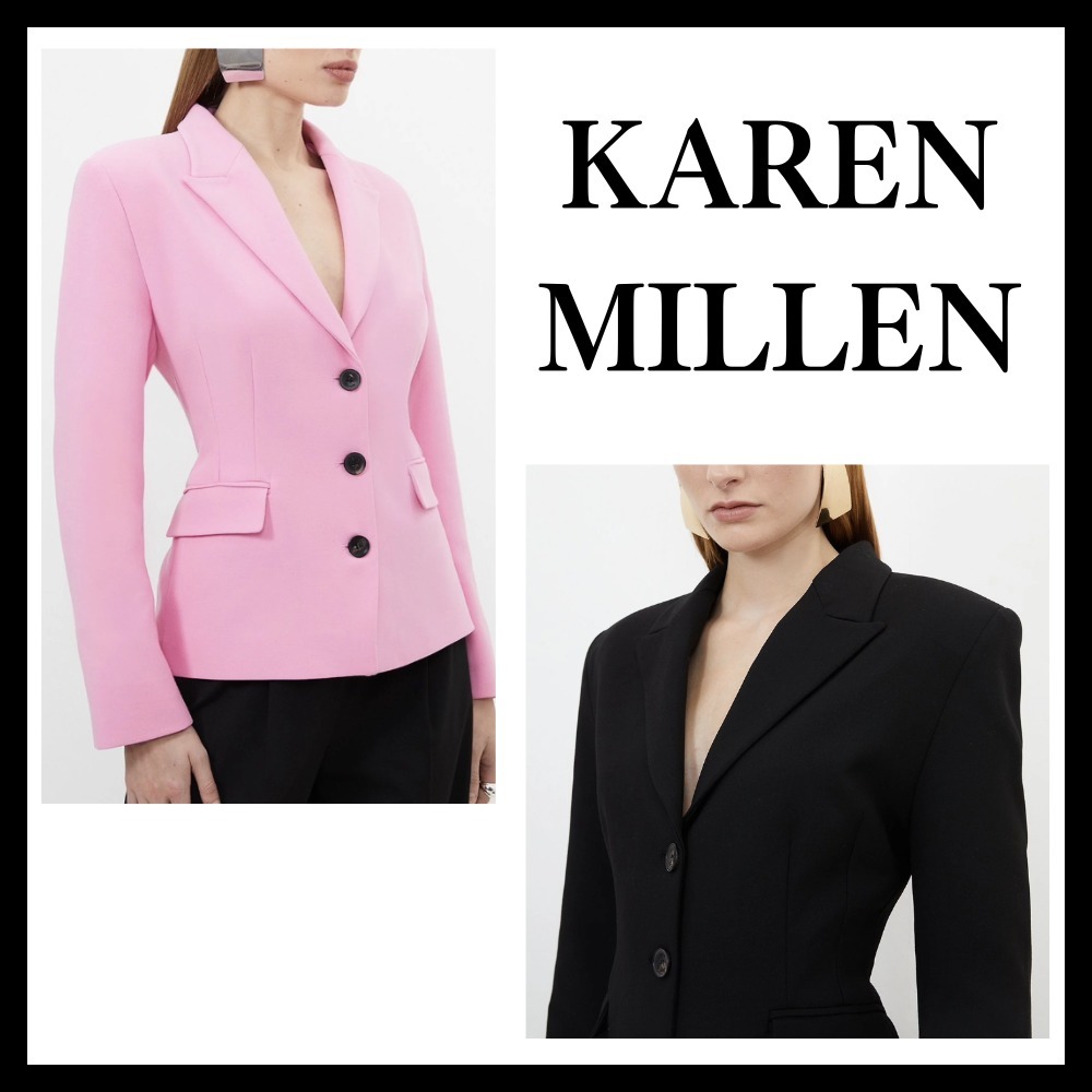 ◆Karen Millen◆コンパクトストレッチテーラードダーツブレザー
