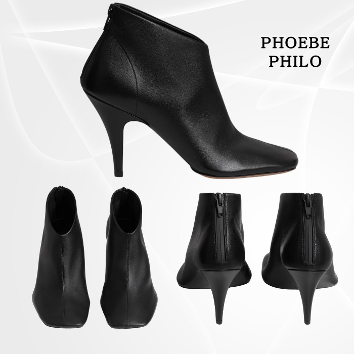 洗練された大人の【PHOEBE PHILO】ソフト アンクルブーツ 90