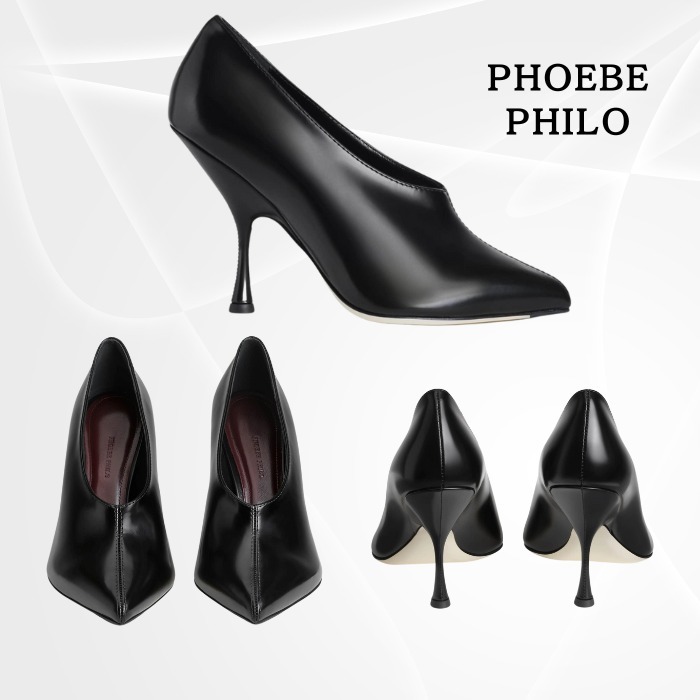 洗練された大人の【PHOEBE PHILO】ポイントポンプ 105 パンプス