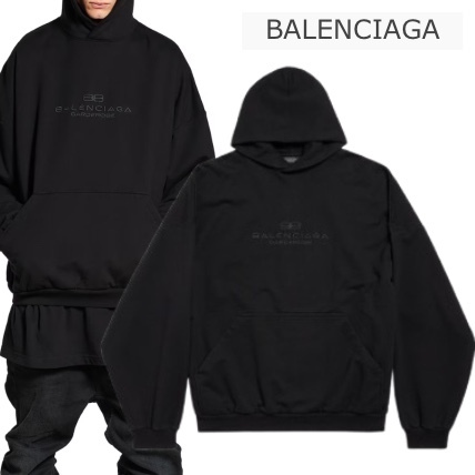 【25SS】BALENCIAGA BB GARDEROBE コットン ロゴ フーディ