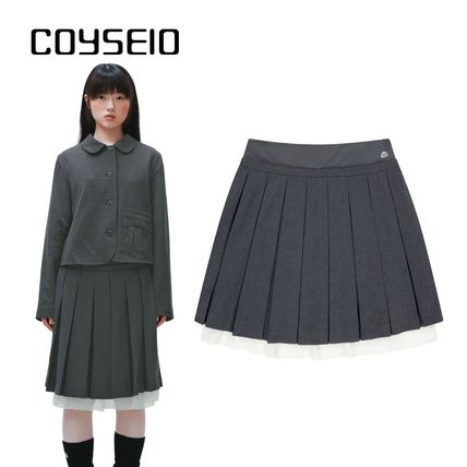 coyseio スカート コイセイオ シズニルック チャコール 黒 ミニ