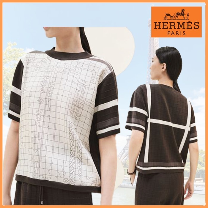 【個性的なデザイン】HERMES ニット