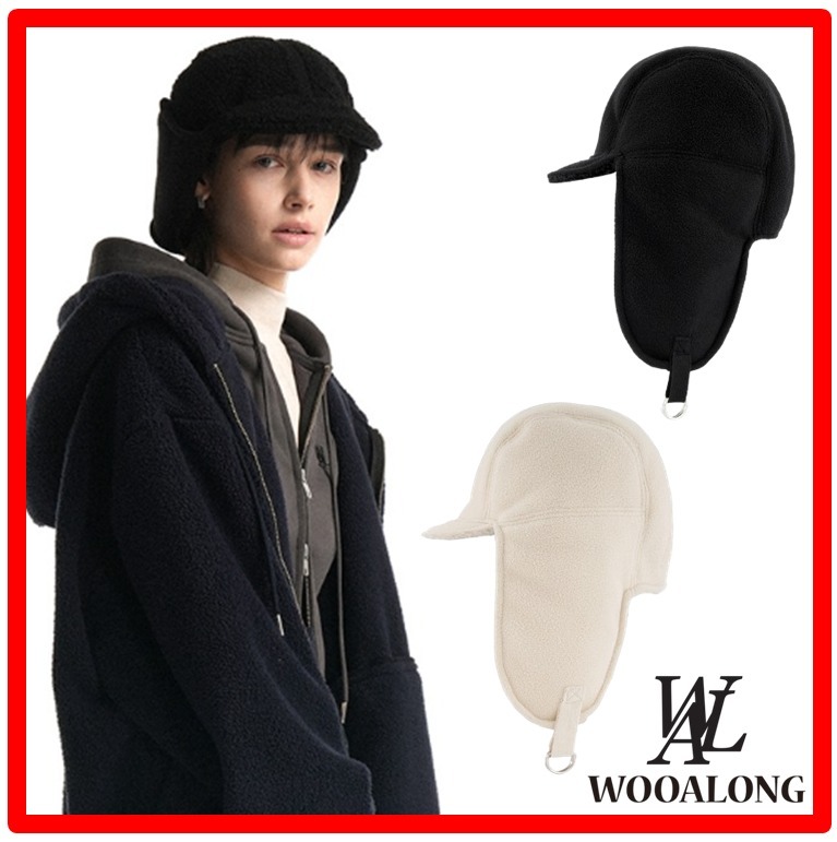 ★韓国の人気★【WOOALONG】★Fleece earmuff ca.p★帽子★