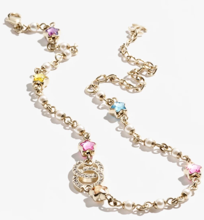 《カラフルスターで華やかに♪》CHANEL チョーカー CCロゴ