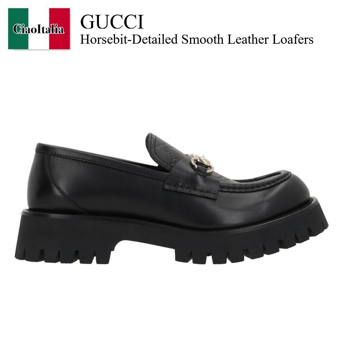 ローファー・オックスフォード Gucci Horsebit-Detailed Smooth Leather Loafers