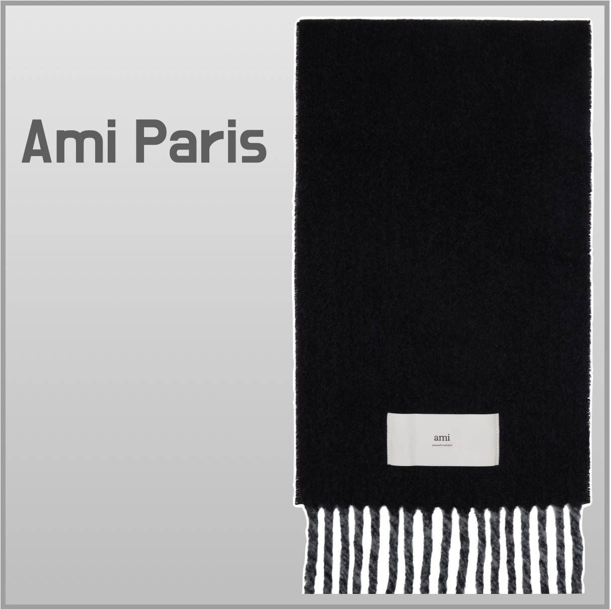 【AMI Paris】レディース マフラー ストール チェック 国内発送