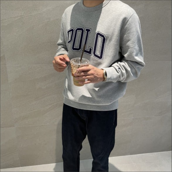 韓国人気 [POLO] BigロゴTシャツ スウェットシャツ (3color)