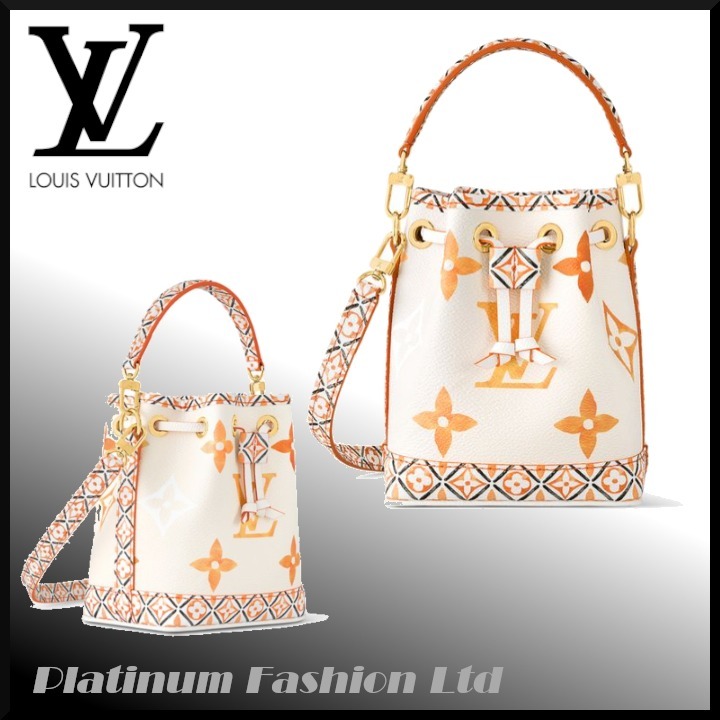 海外限定品【LOUIS VUITTON】ナノノエ 2WAY バッグ drawstring