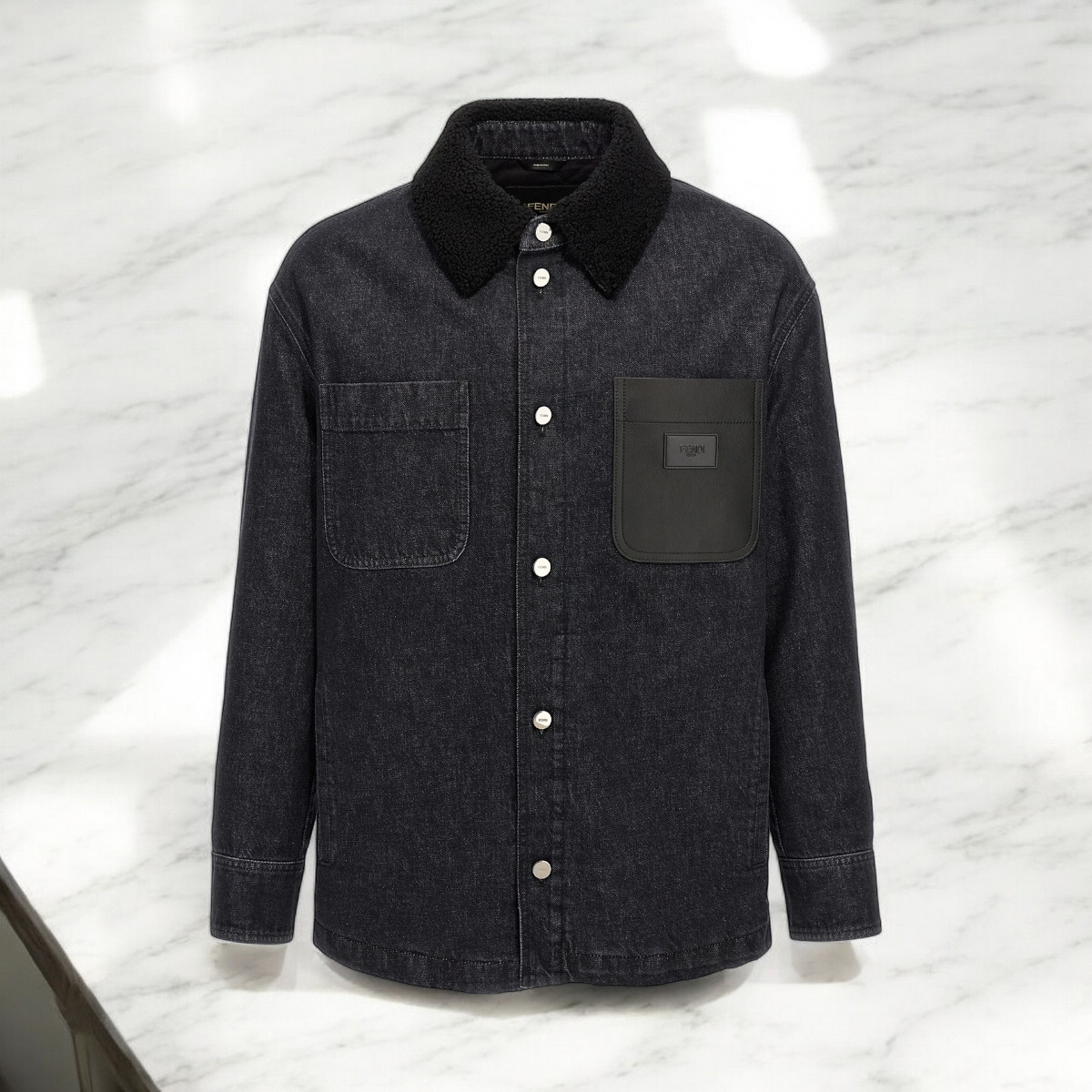 Fendi ブラックデニム ジャケット