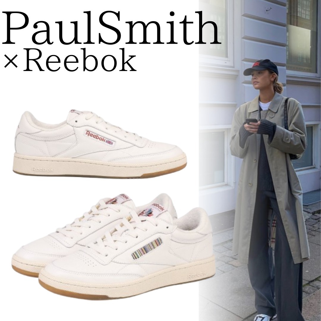 限定■PaulSmith■×Reebok CLUB C 85 VINTAGE WOMEN
