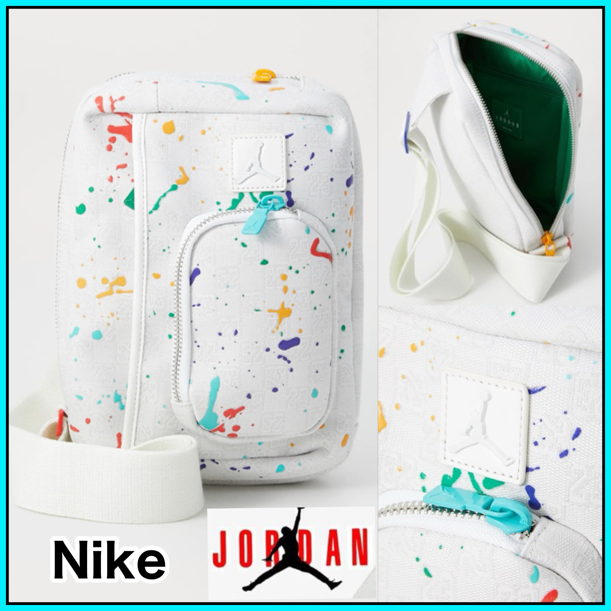 関税込【NIKE】JORDAN モノグラム スリング ショルダーバッグ