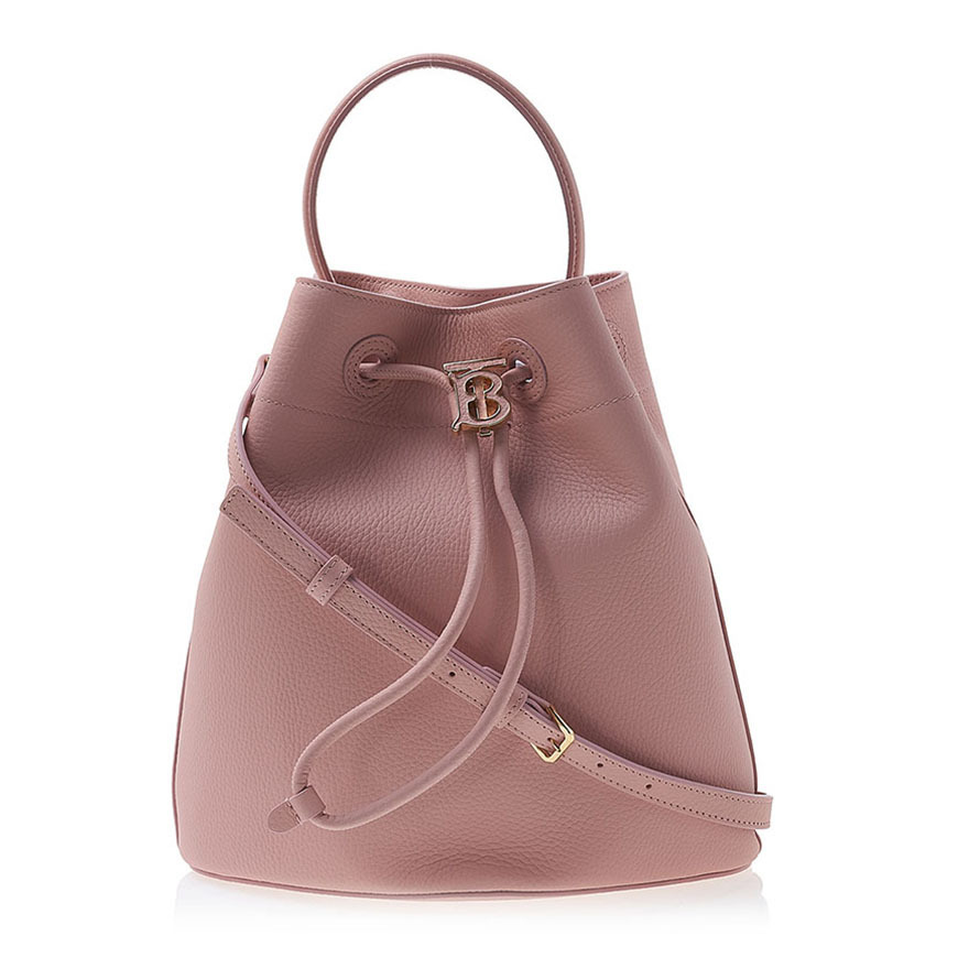 Burberry★グレーニー レザー スモール TB バケットバッグ