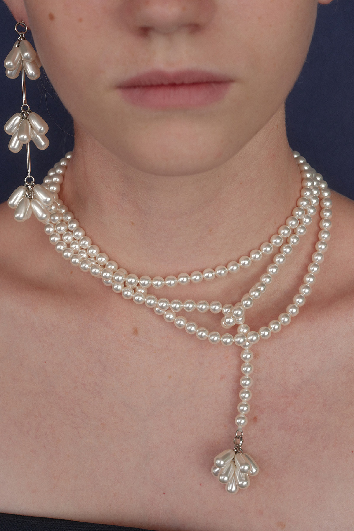 ネックレス・ペンダント Monday Edition _ Pearl Flower Two-way Necklace