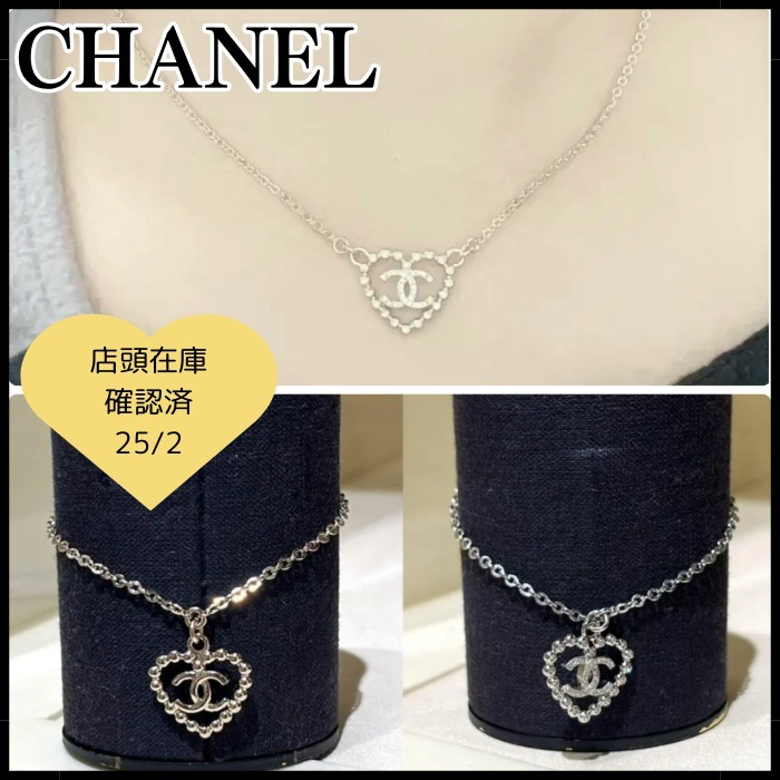 ◇きらめくハートが揺れる♡◇CHANEL ネックレス CCロゴ