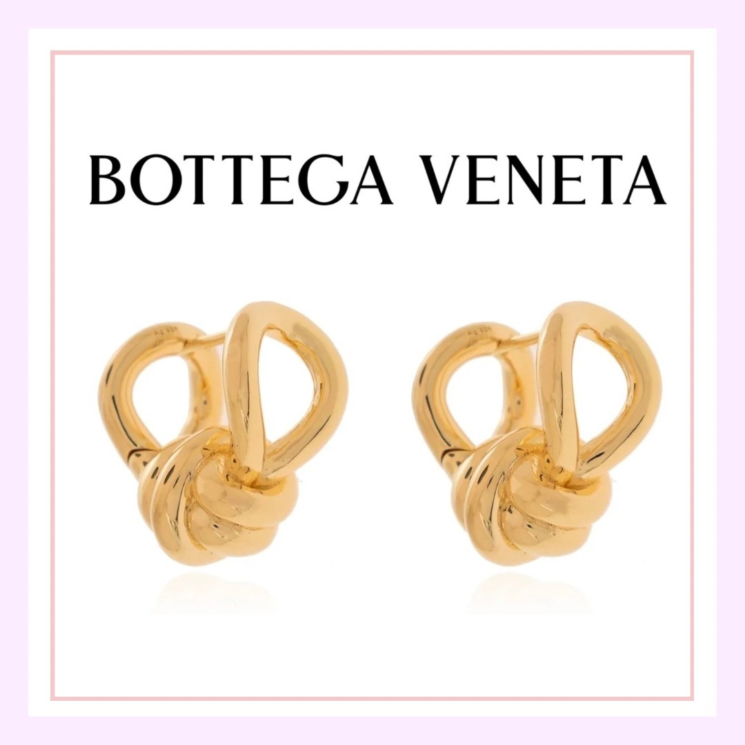 関税/送料込【Bottega Veneta】ノット フープ イヤリング