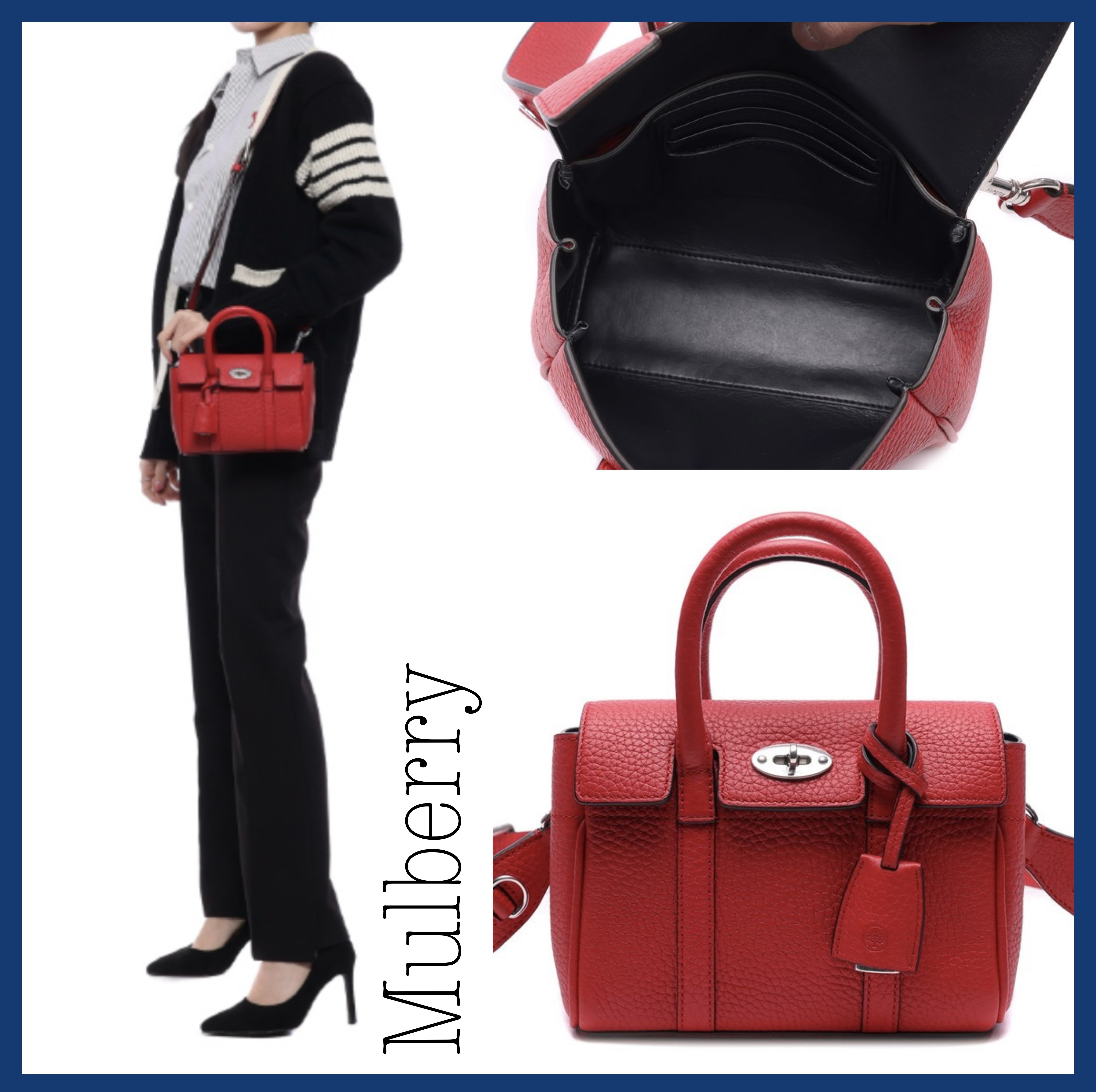 【関税込み】 ☆Mulberry☆ BAYSWATER ミニ トートバッグ