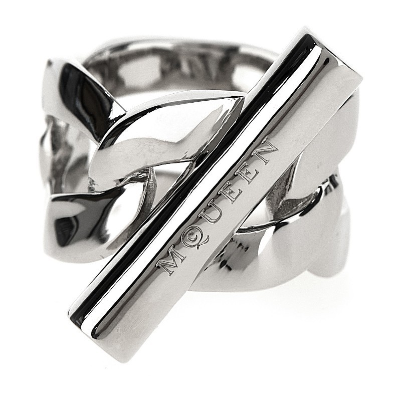 指輪・リング alexander mcqueen SS25 T ring (813308J161N 0926)
