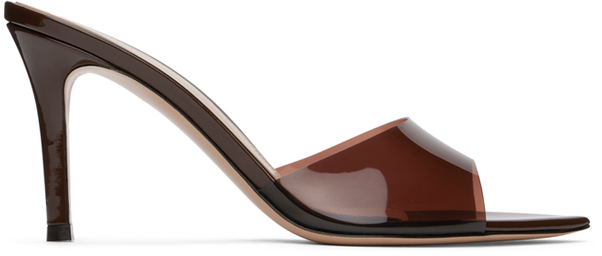 【関税込み】Gianvito Rossi ブラウン Elle 85 ヒールサンダル