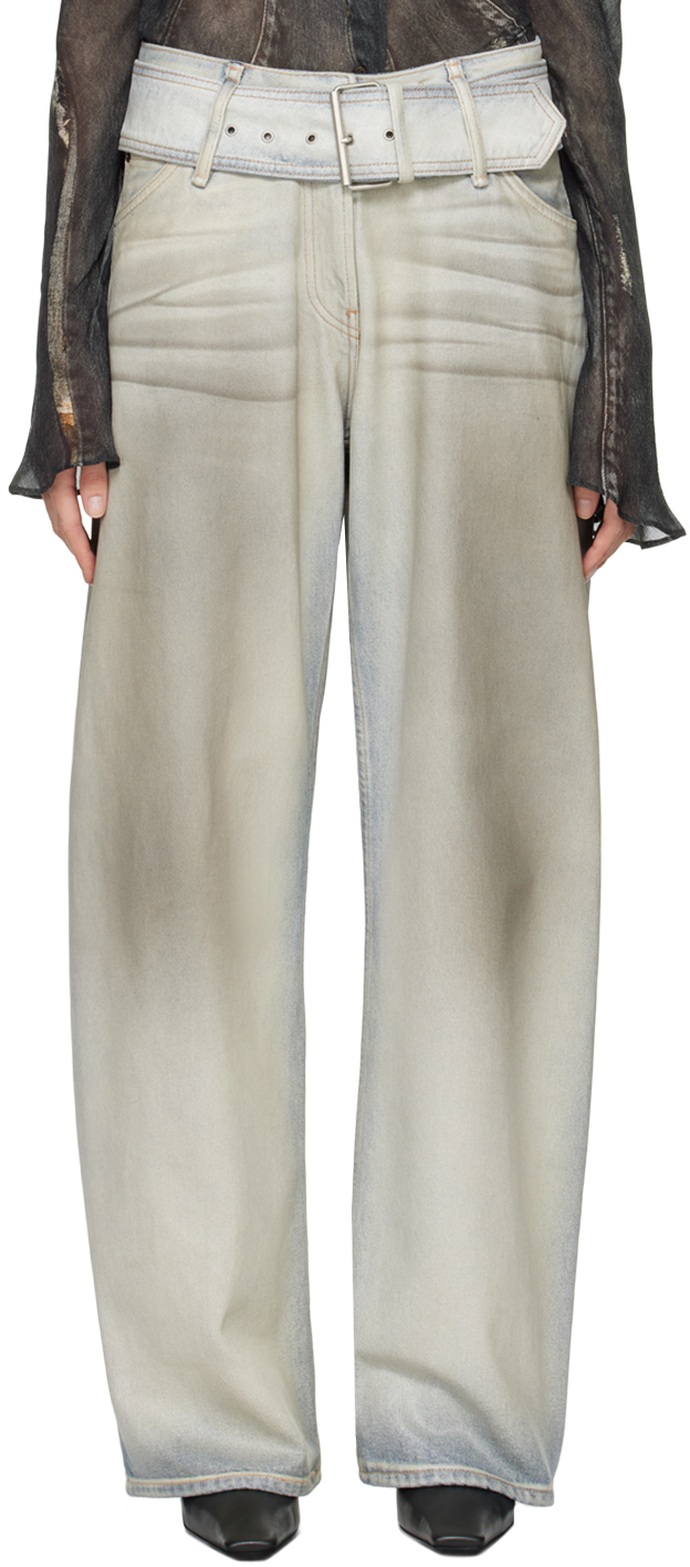 【関税込み】Acne Studios ブルー コーティング ジーンズ